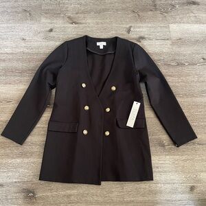 Scarpa Black Blazer with Gold Buttons